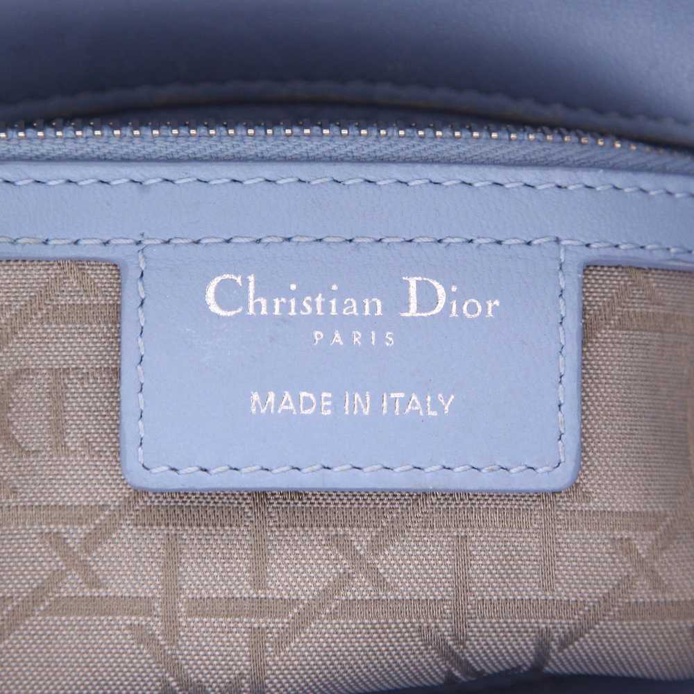 Lady Dior large model handbag in light blue leath… - image 3