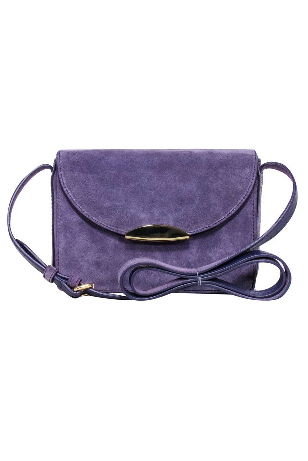 Neely & Chloe - Lavender Suede Crossbody Bag - image 1