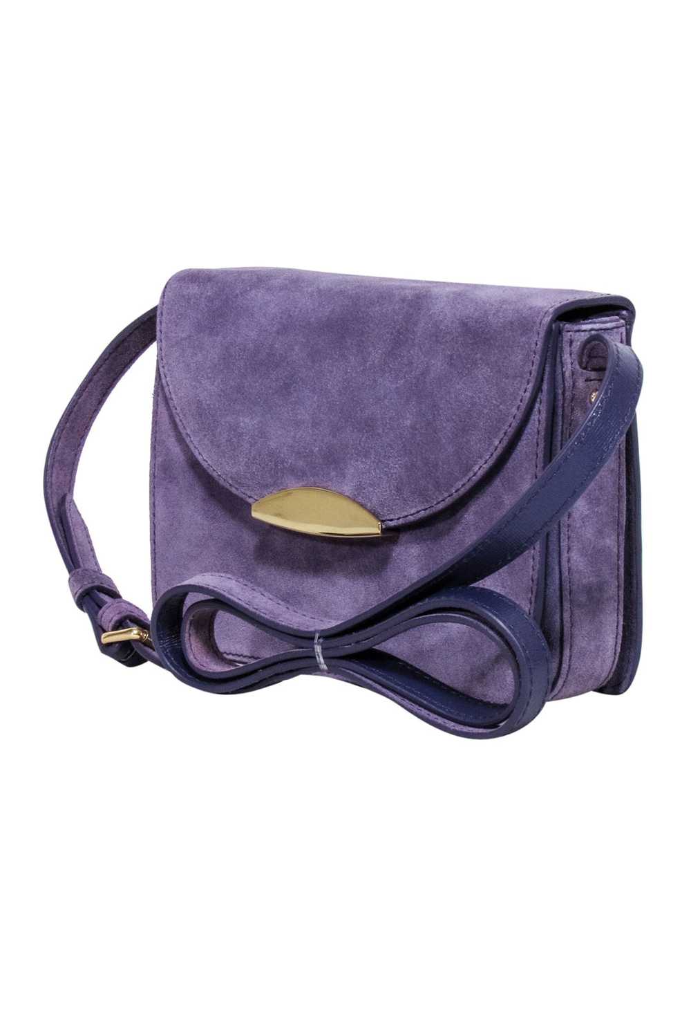 Neely & Chloe - Lavender Suede Crossbody Bag - image 2