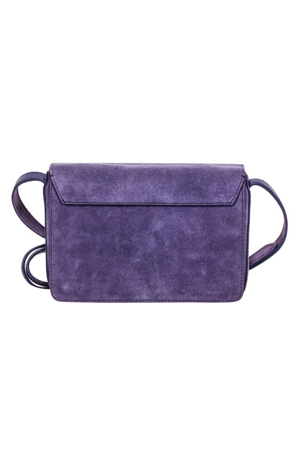 Neely & Chloe - Lavender Suede Crossbody Bag - image 3