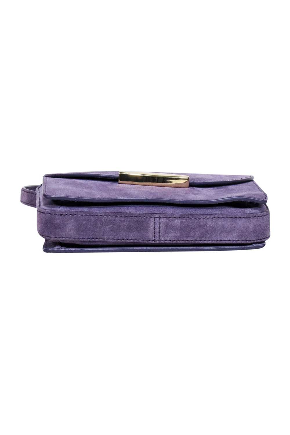 Neely & Chloe - Lavender Suede Crossbody Bag - image 4