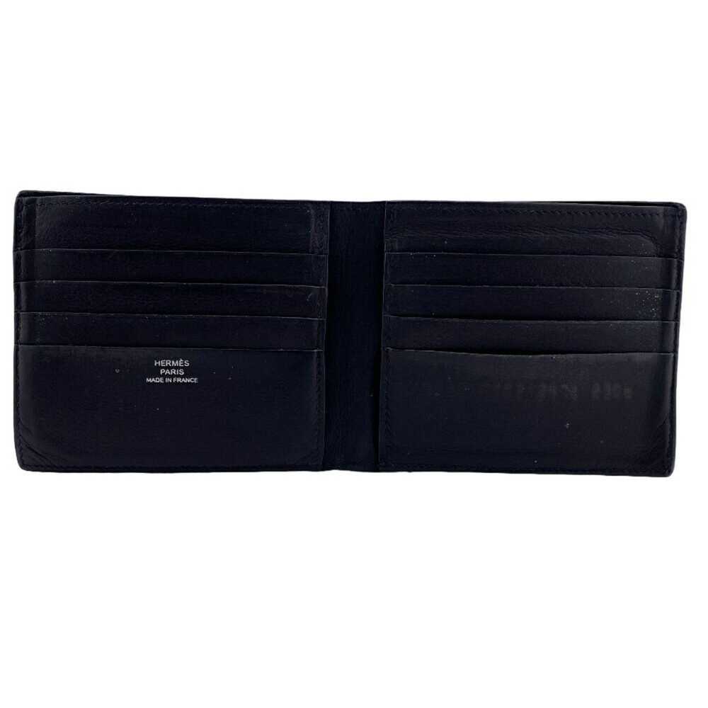 Hermes Hermes Bi-fold Twill Citizen Billfold Blac… - image 7