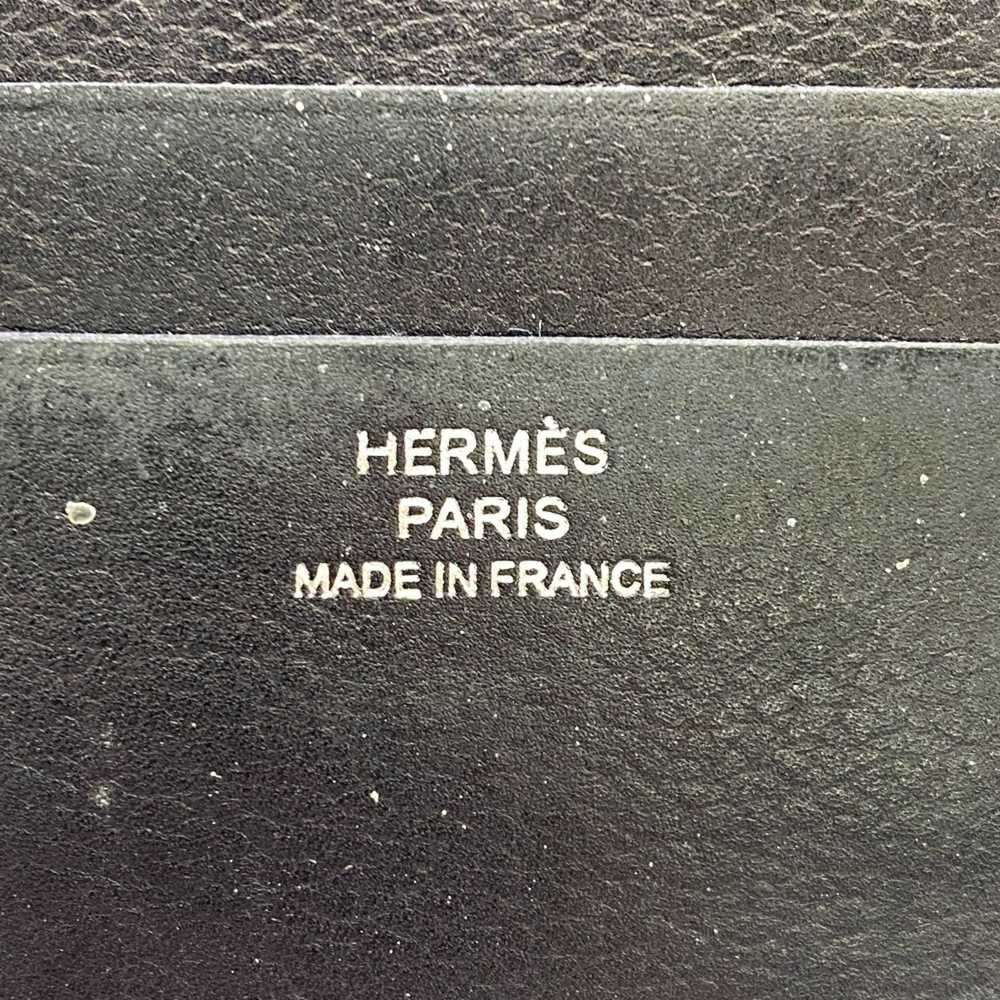 Hermes Hermes Bi-fold Twill Citizen Billfold Blac… - image 8