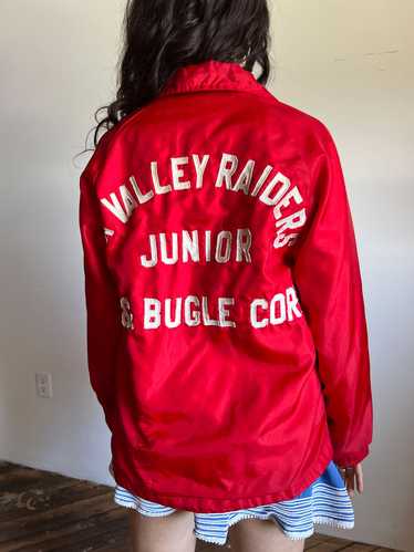 Vintage 1970's Red Snap Button Jacket, Fox Valley,