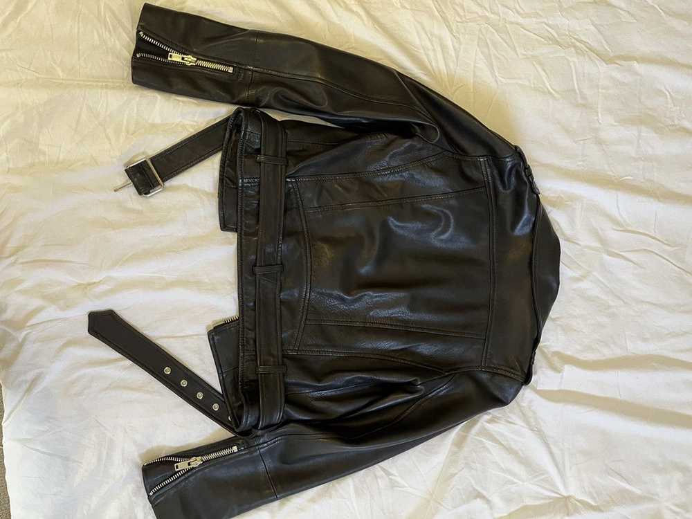 Mango Mango 100% Sheep leather Biker Jacket - image 2