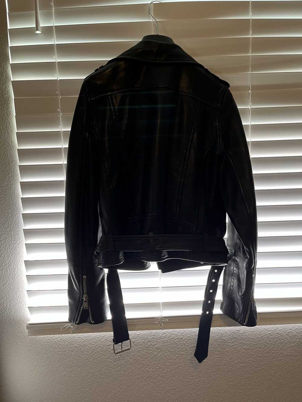 Mango Mango 100% Sheep leather Biker Jacket - image 4