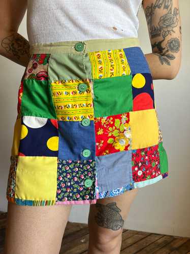 Vintage 1960's - 1970's Patchwork Skirt