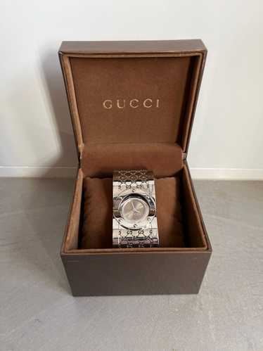 Gucci Gucci Twirl Stainless Steel Bangle Bracelet 