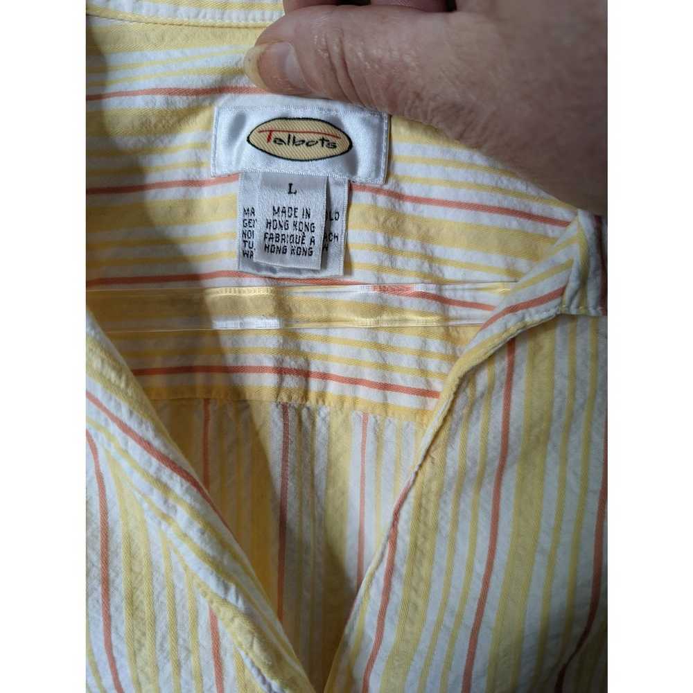 Vintage 80's Talbots Camp Shirt Cropped Tie Waist… - image 3