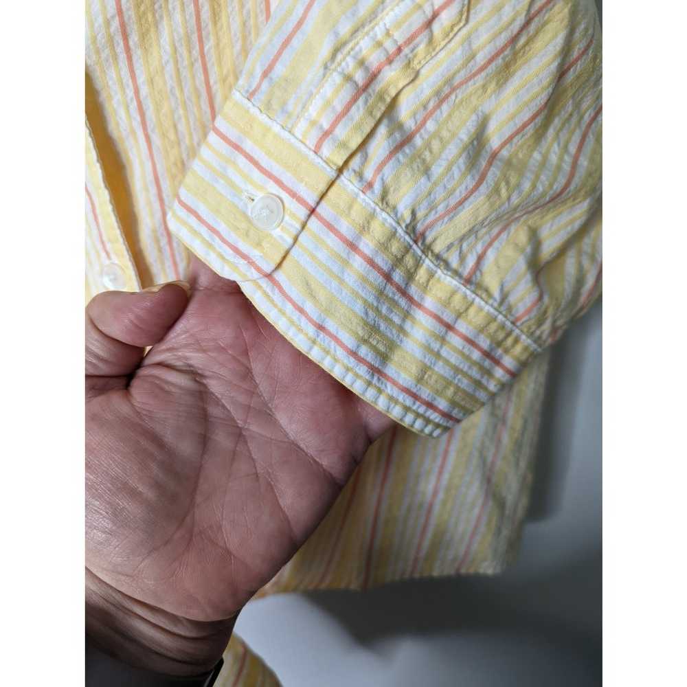Vintage 80's Talbots Camp Shirt Cropped Tie Waist… - image 6
