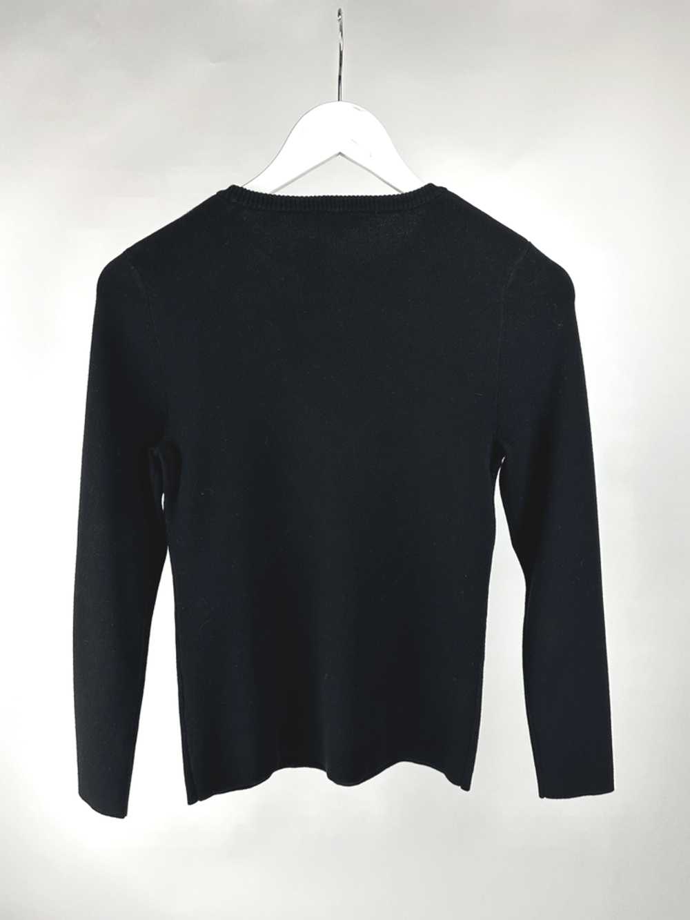 A.L.C. A.L.C. Curtis Black Rib-Knit Cutout Sweater - image 3