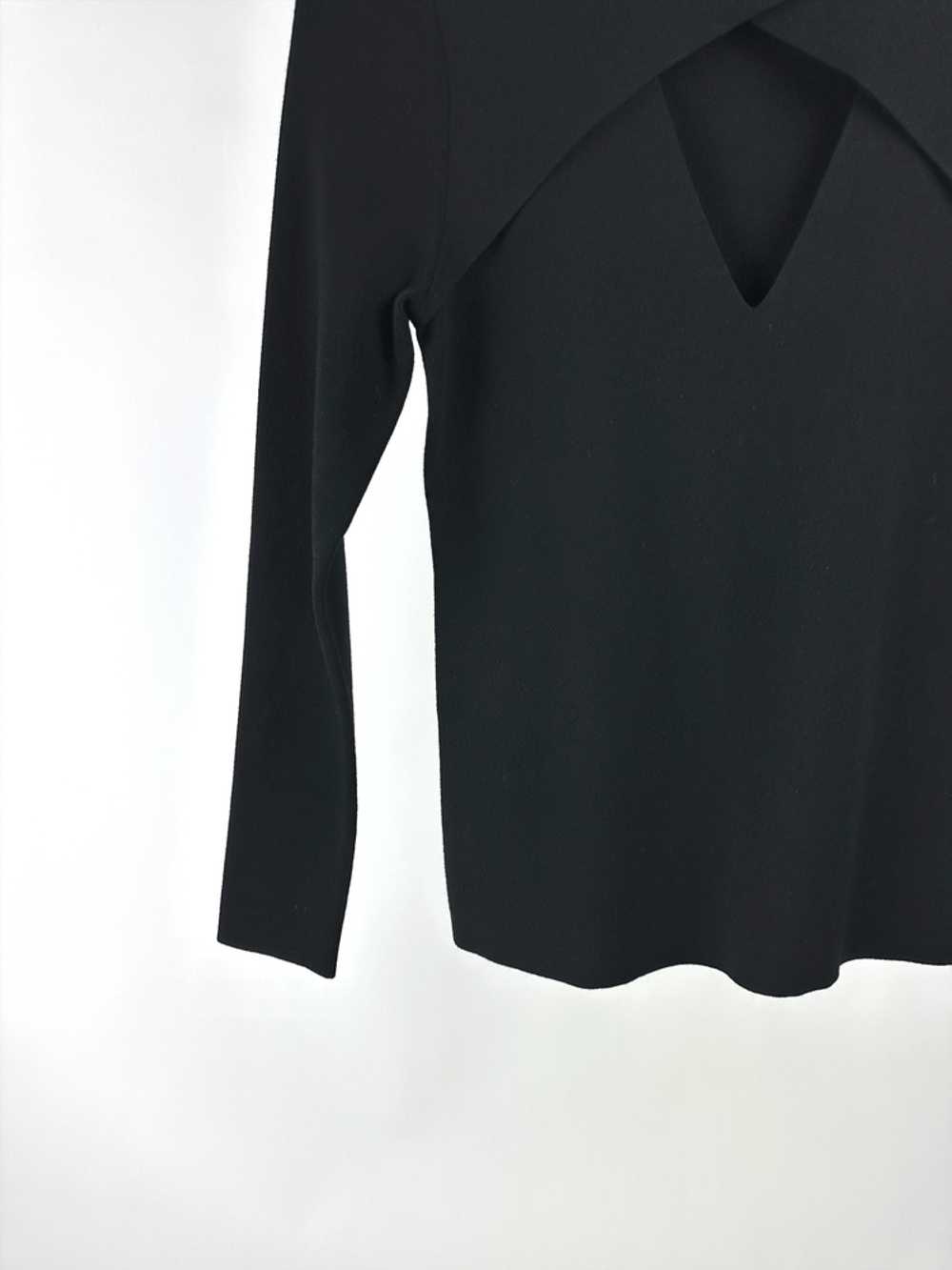 A.L.C. A.L.C. Curtis Black Rib-Knit Cutout Sweater - image 4