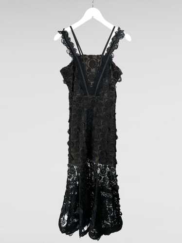 Alexis Alexis Lorelle Black Lace Long Dress - image 1