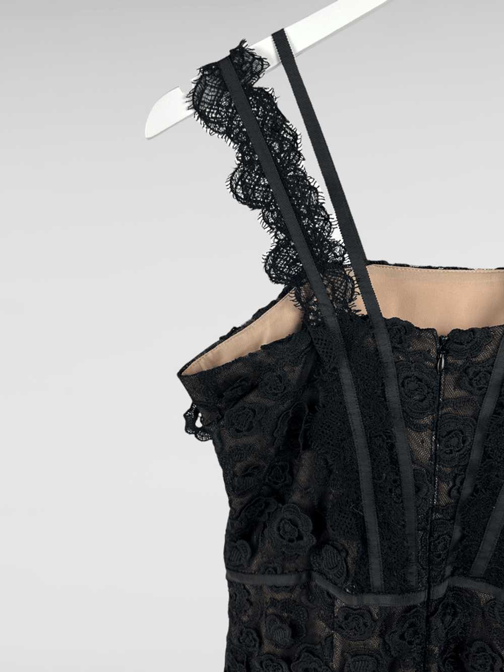 Alexis Alexis Lorelle Black Lace Long Dress - image 4