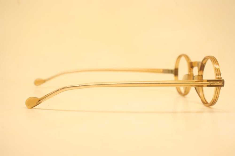 Small Unused Antique Round Brownsmoke Eyeglasses … - image 2