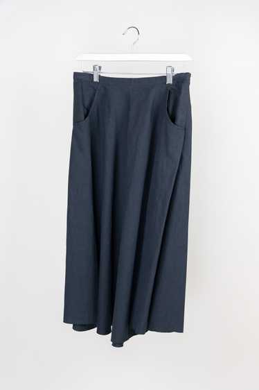 Forte Forte Navy Linen Midi Skirt