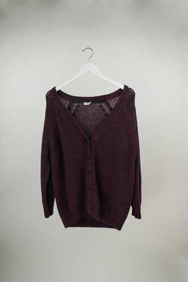 Filippa K Filippa K Marled Burgundy Cardigan