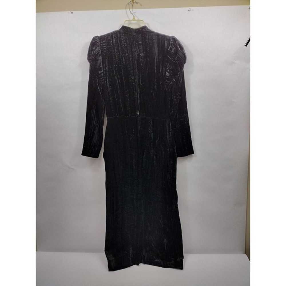 Nicole Miller Vintage Women's Dress Black Velour … - image 8