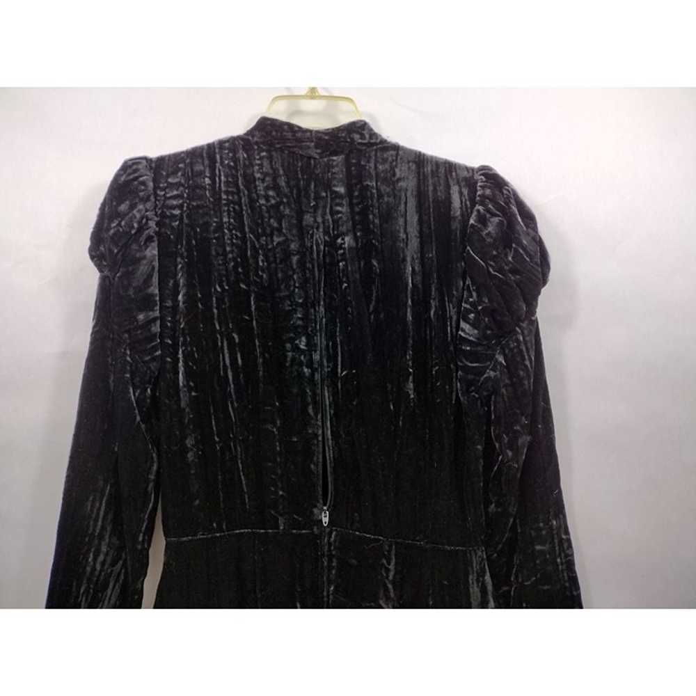 Nicole Miller Vintage Women's Dress Black Velour … - image 9
