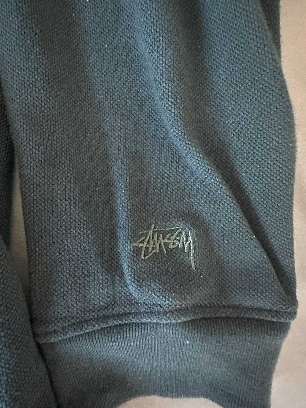 Stussy Stussy Forest Green Zip Up Polo - image 2