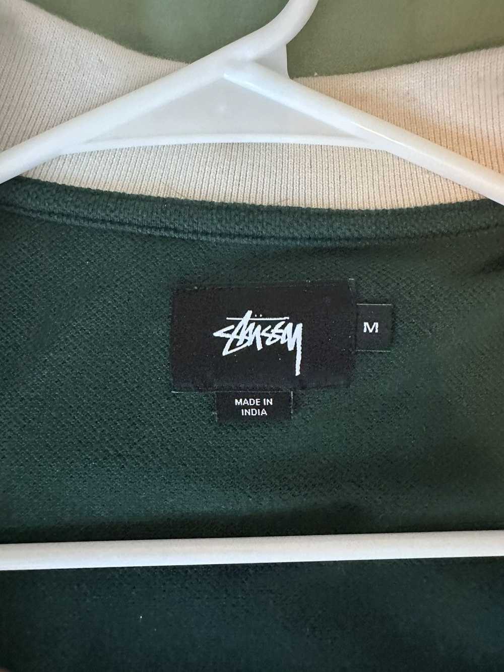 Stussy Stussy Forest Green Zip Up Polo - image 3