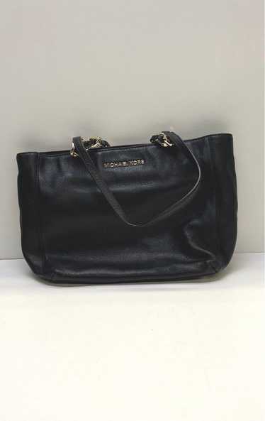 Michael Kors Leather Chain Harper Tote Black