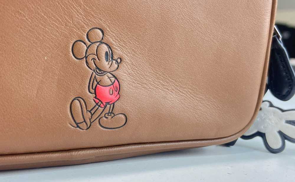 COACH 56268B Mickey Mouse Brown Leather Crossbody… - image 3