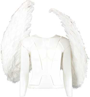 PrettyLittleThing White Extra Large Feather Angel 
