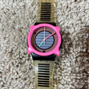 Vintage 80s swatch coconut grove watch clear with 