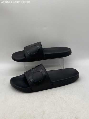 Authentic Salvatore Ferragamo Mens Black Sandals S