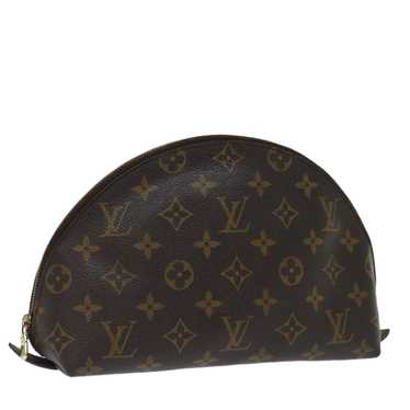 LOUIS VUITTON Monogram Trousse Demi Ronde Cosmeti… - image 1