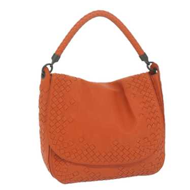 BOTTEGAVENETA INTRECCIATO Shoulder Bag Leather Or… - image 1