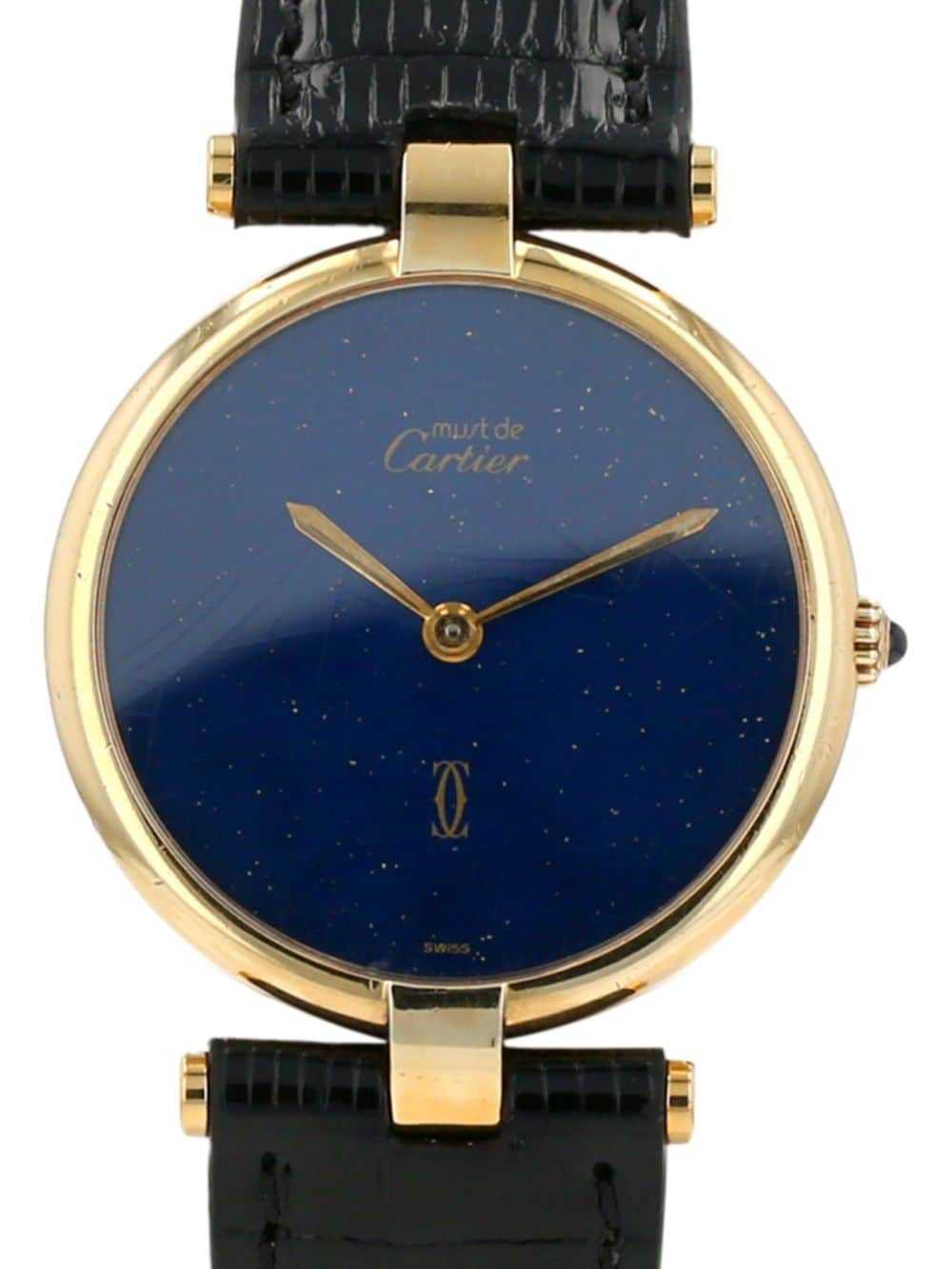 Cartier 1990 pre-owned Must Vendôme 30mm - Blue - image 2