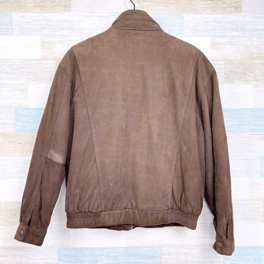 Members Only VTG Soft Genuine Leather Jacket Brow… - image 7