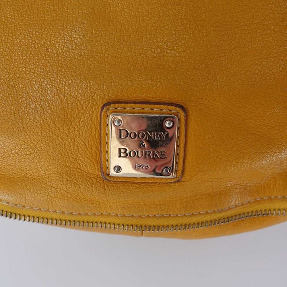 Dooney & Bourke Golden Yellow Leather Hobo Should… - image 5