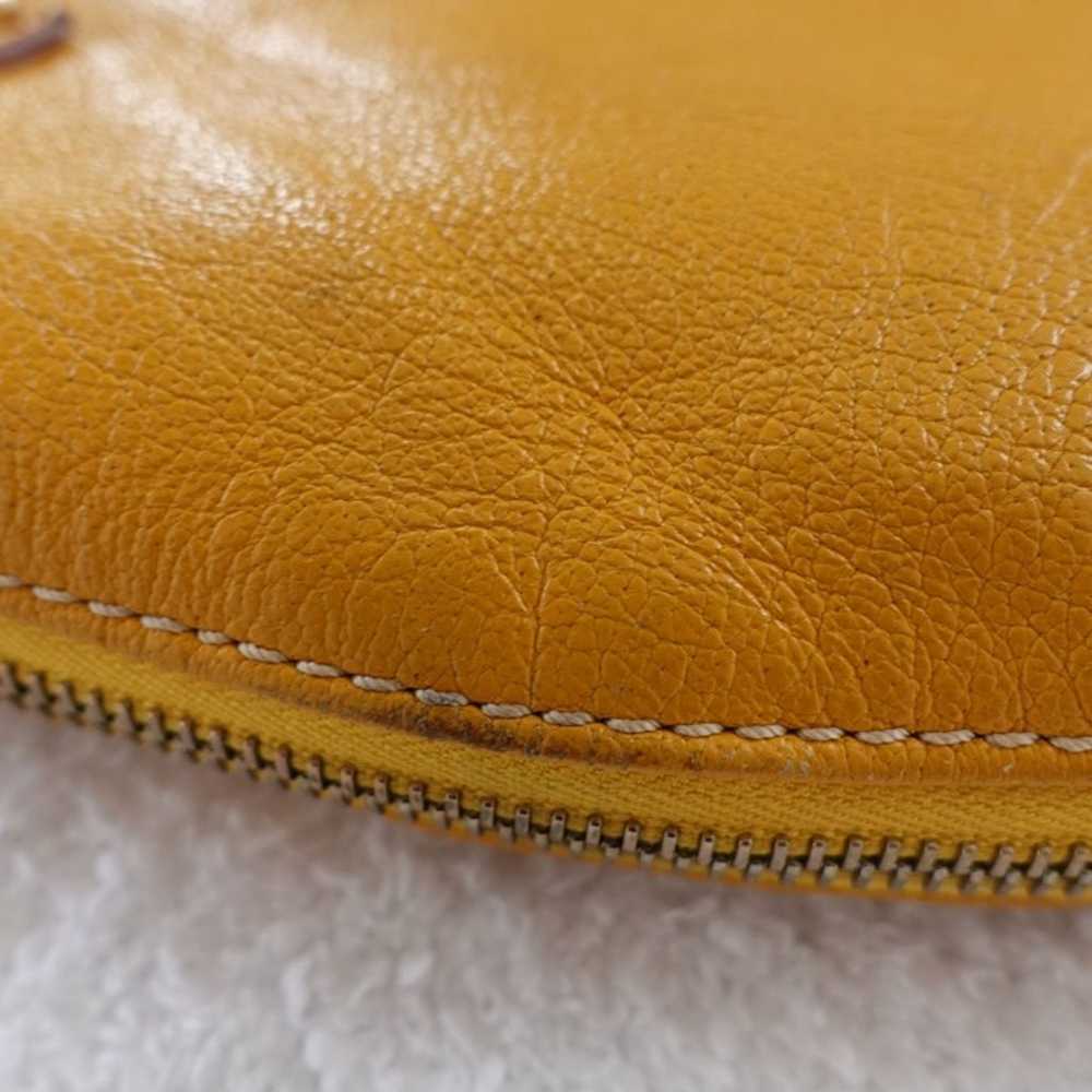 Dooney & Bourke Golden Yellow Leather Hobo Should… - image 9