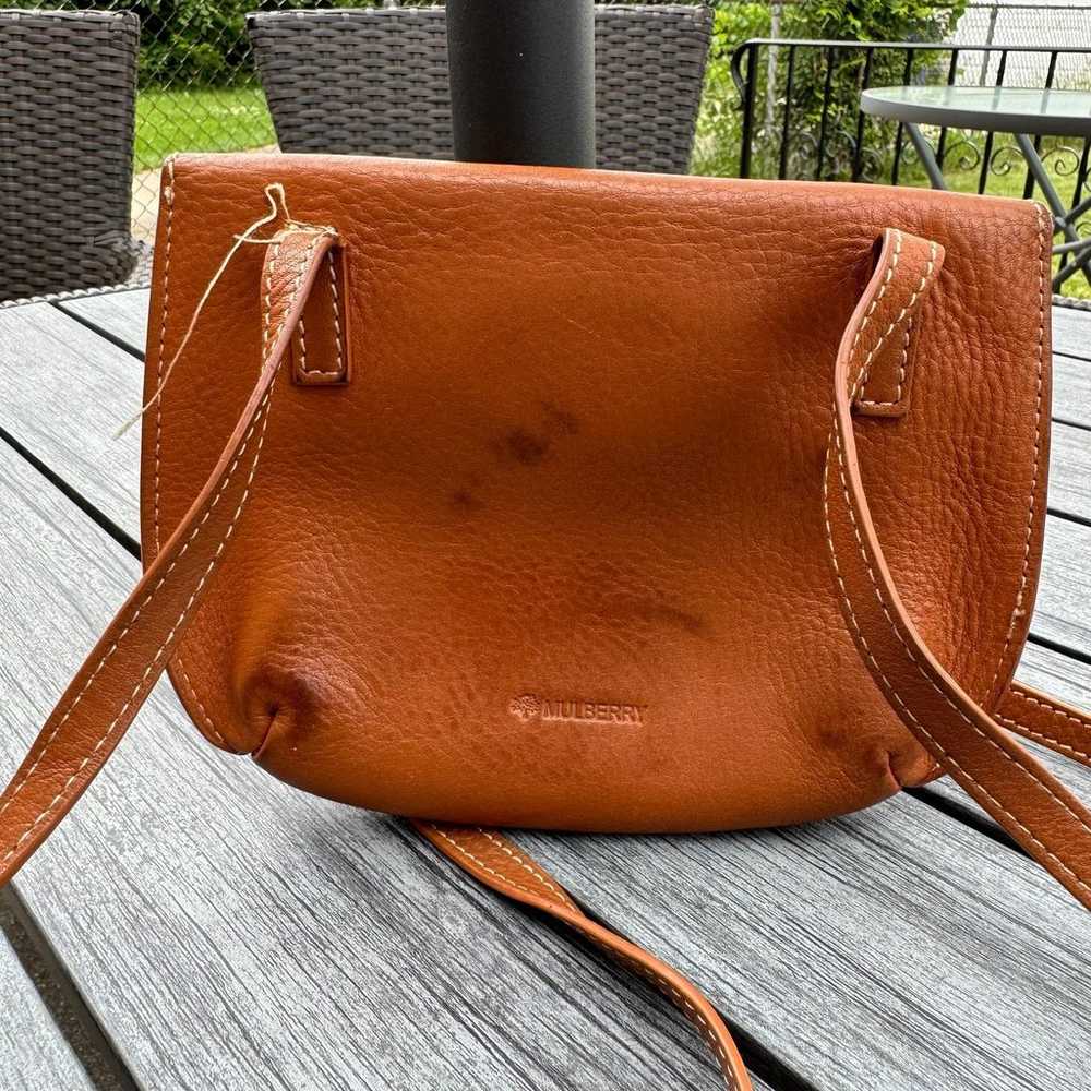 Vintage Mulberry Leather Crossbody/Shoulder Bag - image 2