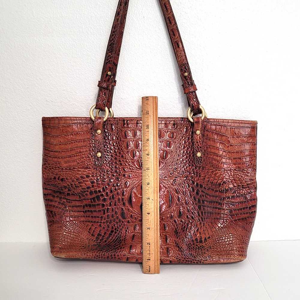 Brahmin Melbourne Asher Med. Leather Tote w/ Faux… - image 10