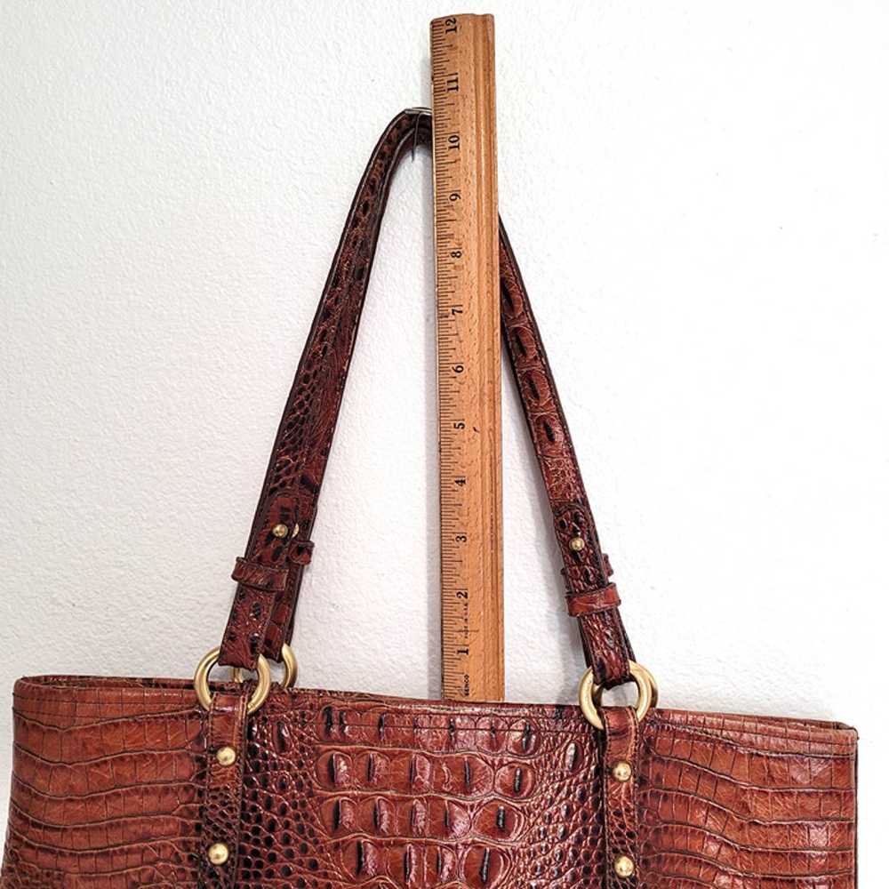 Brahmin Melbourne Asher Med. Leather Tote w/ Faux… - image 11