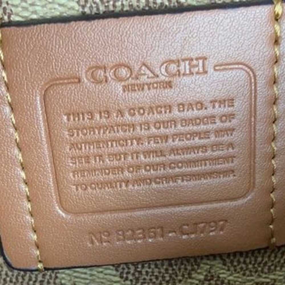 Coach Pouch Bag With Signature Canvas - image 8