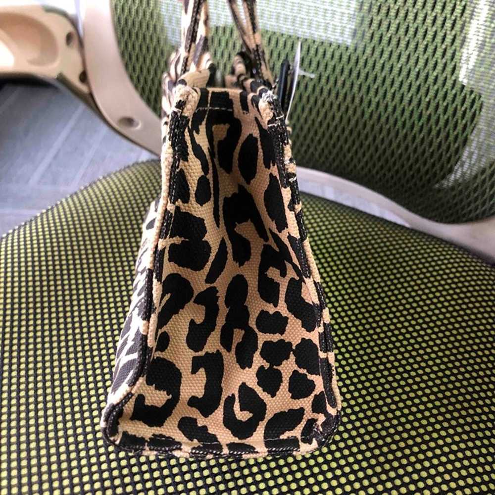 COACH Cargo 26 Leopard print embroidered Tote Tot… - image 3
