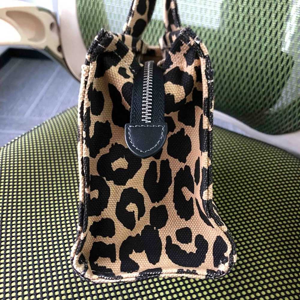 COACH Cargo 26 Leopard print embroidered Tote Tot… - image 6