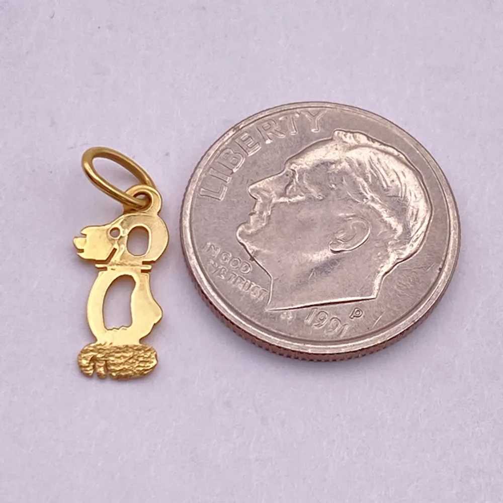 Snoopy Vintage Charm 14K Gold - image 3