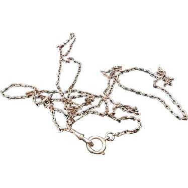 14K Rose Gold Victorian Long Layering Chain
