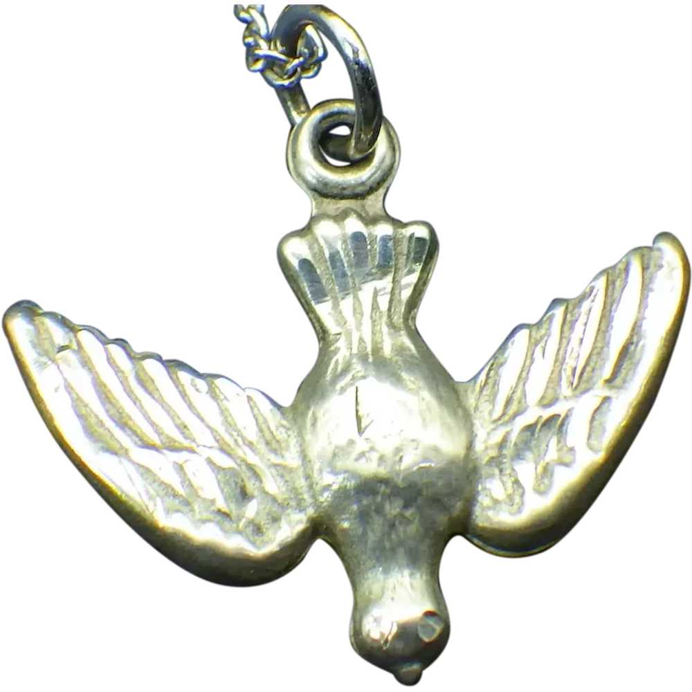 Beautiful Sterling Silver Confirmation Dove Penda… - image 1