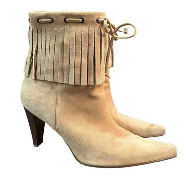 Nine West Women's Suede Fringe Tasseled Boots Coun