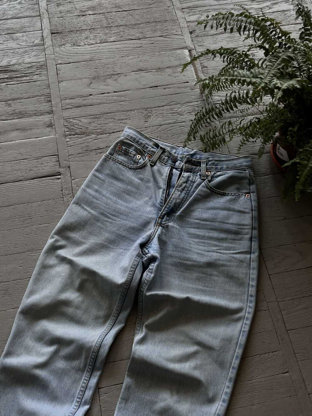 Levi's × Vintage Vintage 90s Levi's 881 Washed Bl… - image 5