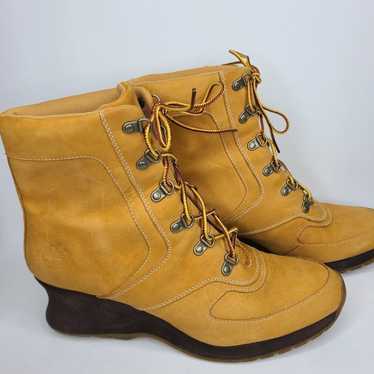 Timberland Wedge Wheat Ankle Boots Size 9.5