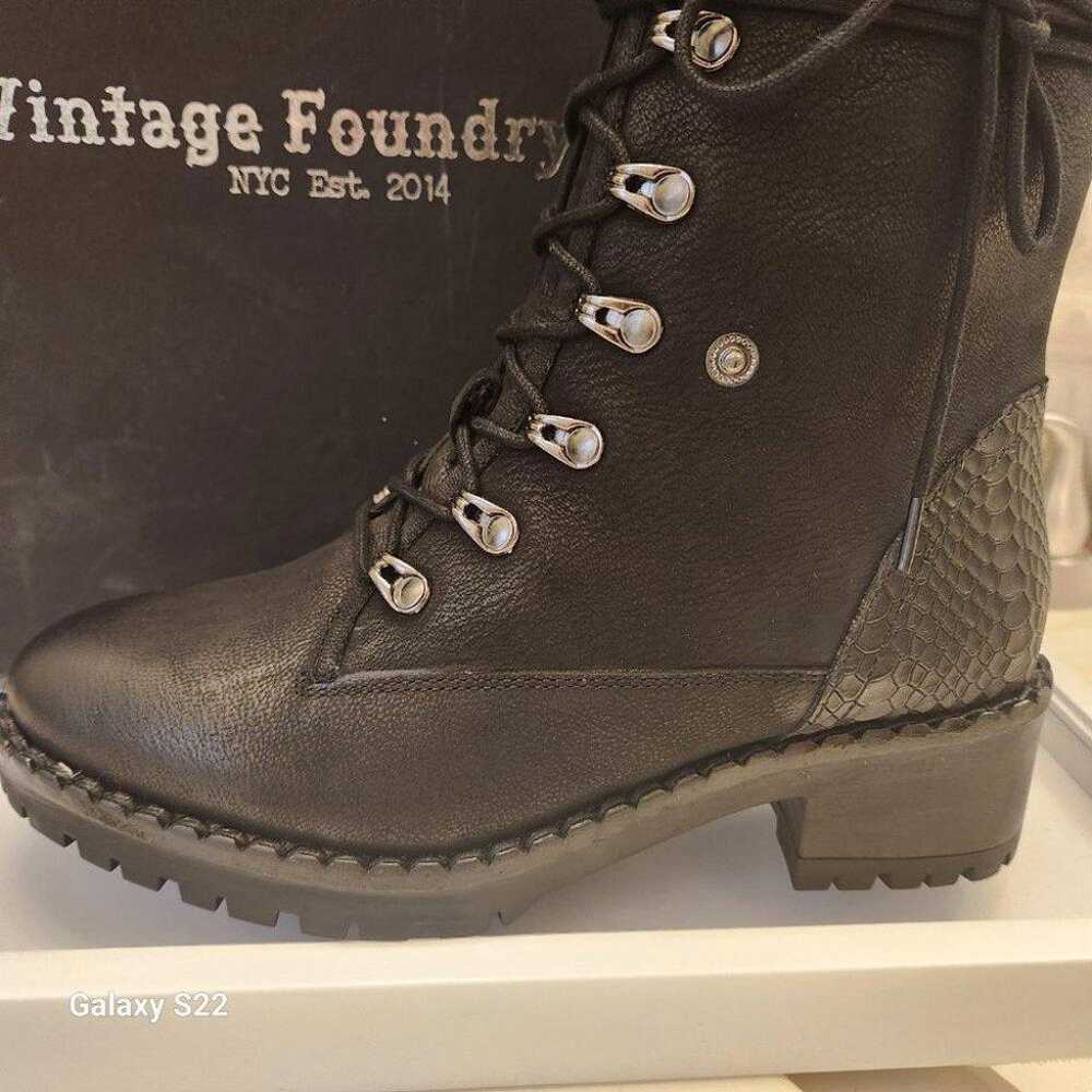 Vintage Foundry Black  "Milan" Leather Boots. NIB… - image 2