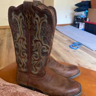 Justin Boots Austin Boots woman’s brown size 6 We… - image 1